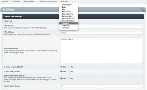 Custom Fields