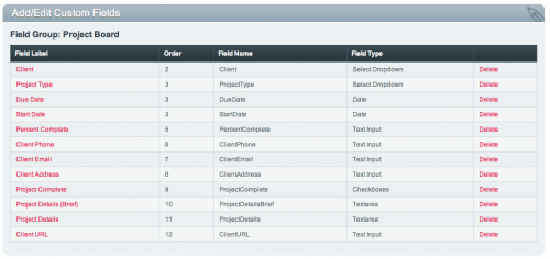 Custom Fields